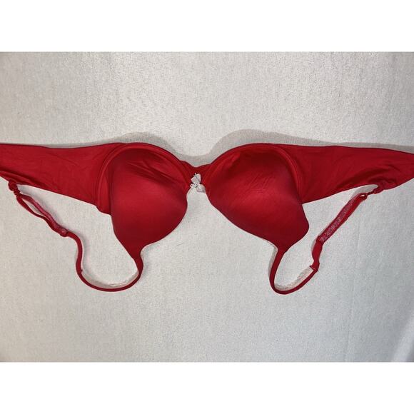 Red Bra Size 34C Victoria Secret Body By Victoria Push Up Lined Wired Padded - Picture 7 of 7